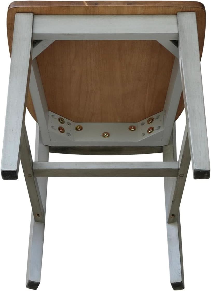 San Remo Splatback Dining Chair Distressed Hickory Stone