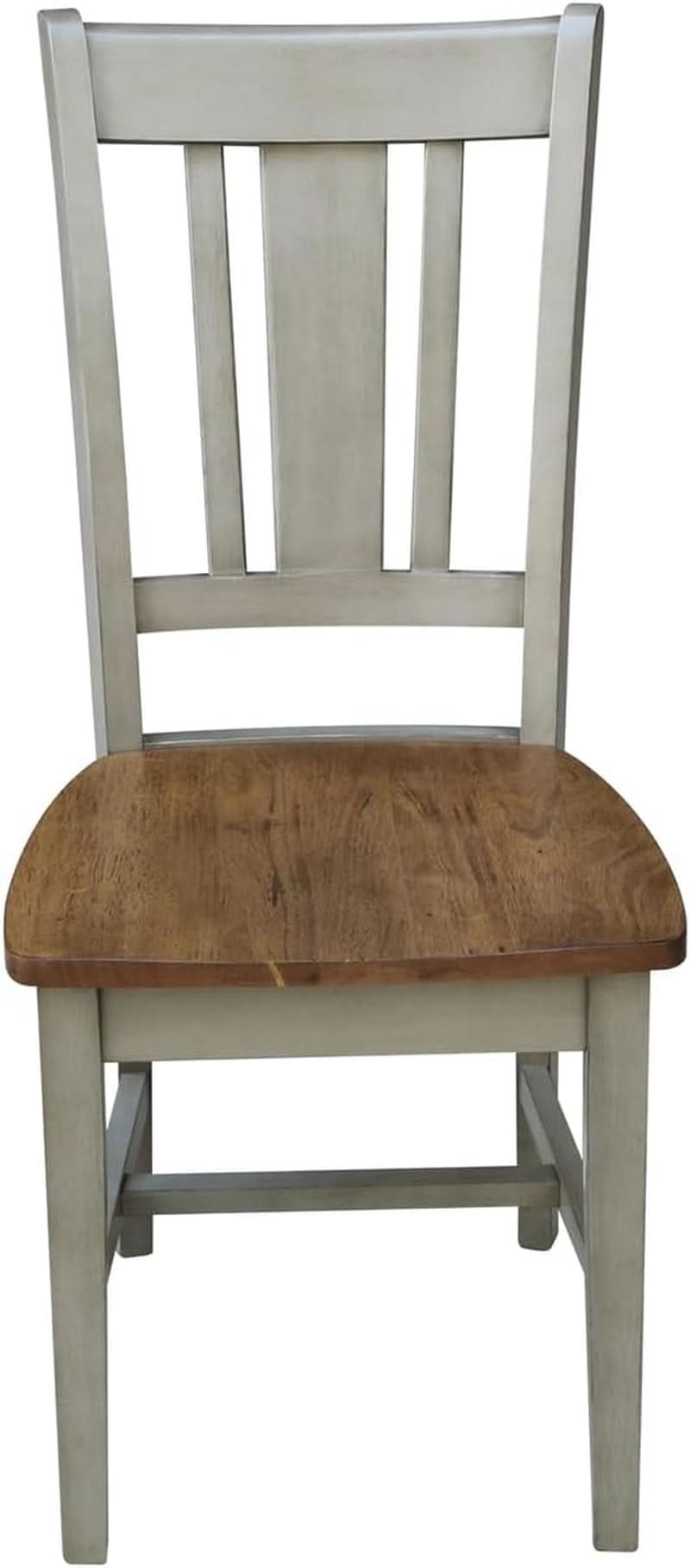 San Remo Splatback Dining Chair Distressed Hickory Stone