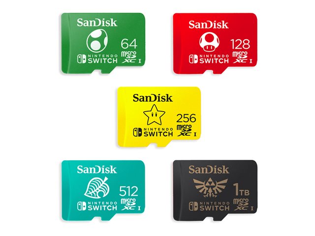 Sandisk 256Gb Microsdxc Uhs-I For Nintendo Switch, Speed Up To 100Mb/S (Sdsqxao-256G-Gnczn)