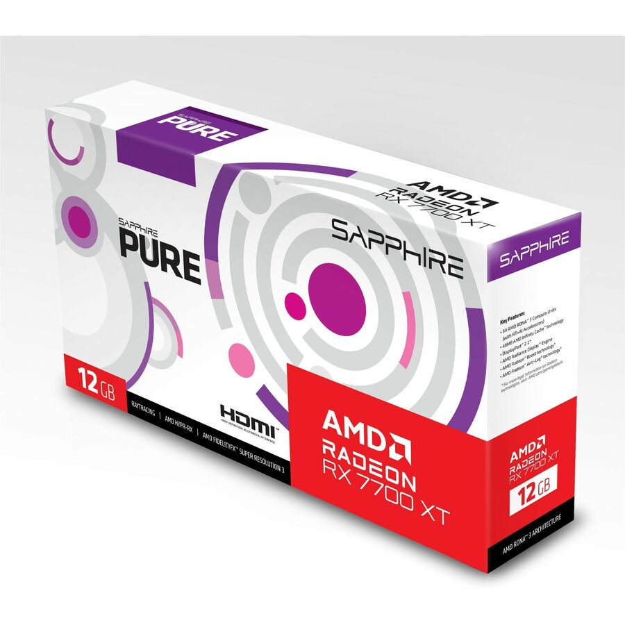 Sapphire AMD Radeon RX 7700 XT Graphic Card - 12 GB GDDR6