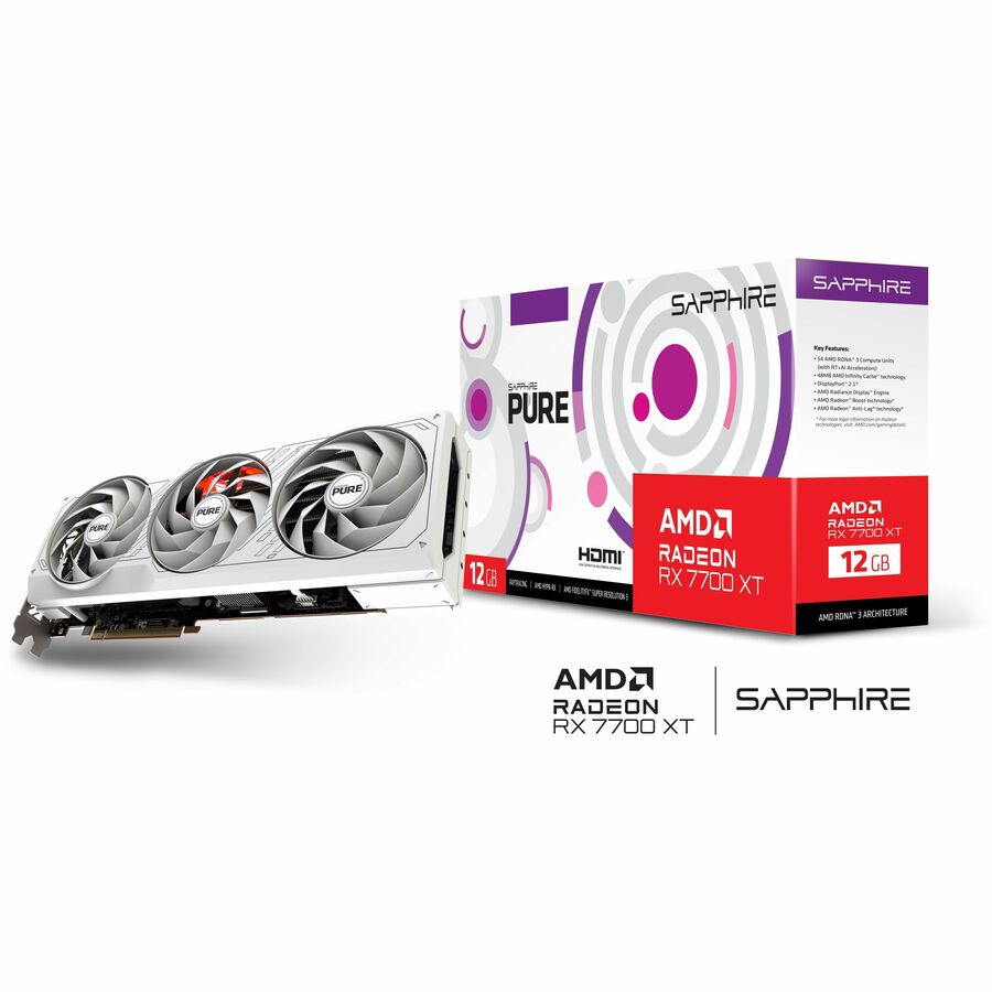 Sapphire AMD Radeon RX 7700 XT Graphic Card - 12 GB GDDR6