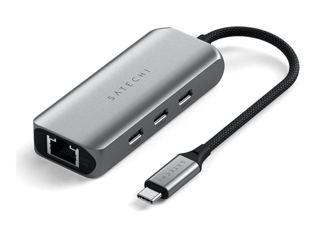 Satechi 4-in-1 - Docking station - USB-C 3.2 Gen 2 - 2.5GbE, 1GbE ST-H3C25EM