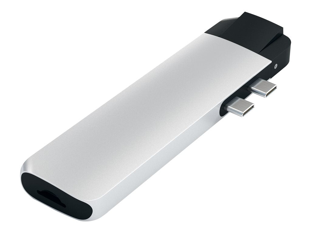 Satechi Aluminum Type-C Pro Hub with Ethernet - Docking station - USB-C - 1GbE ST-TCPHES