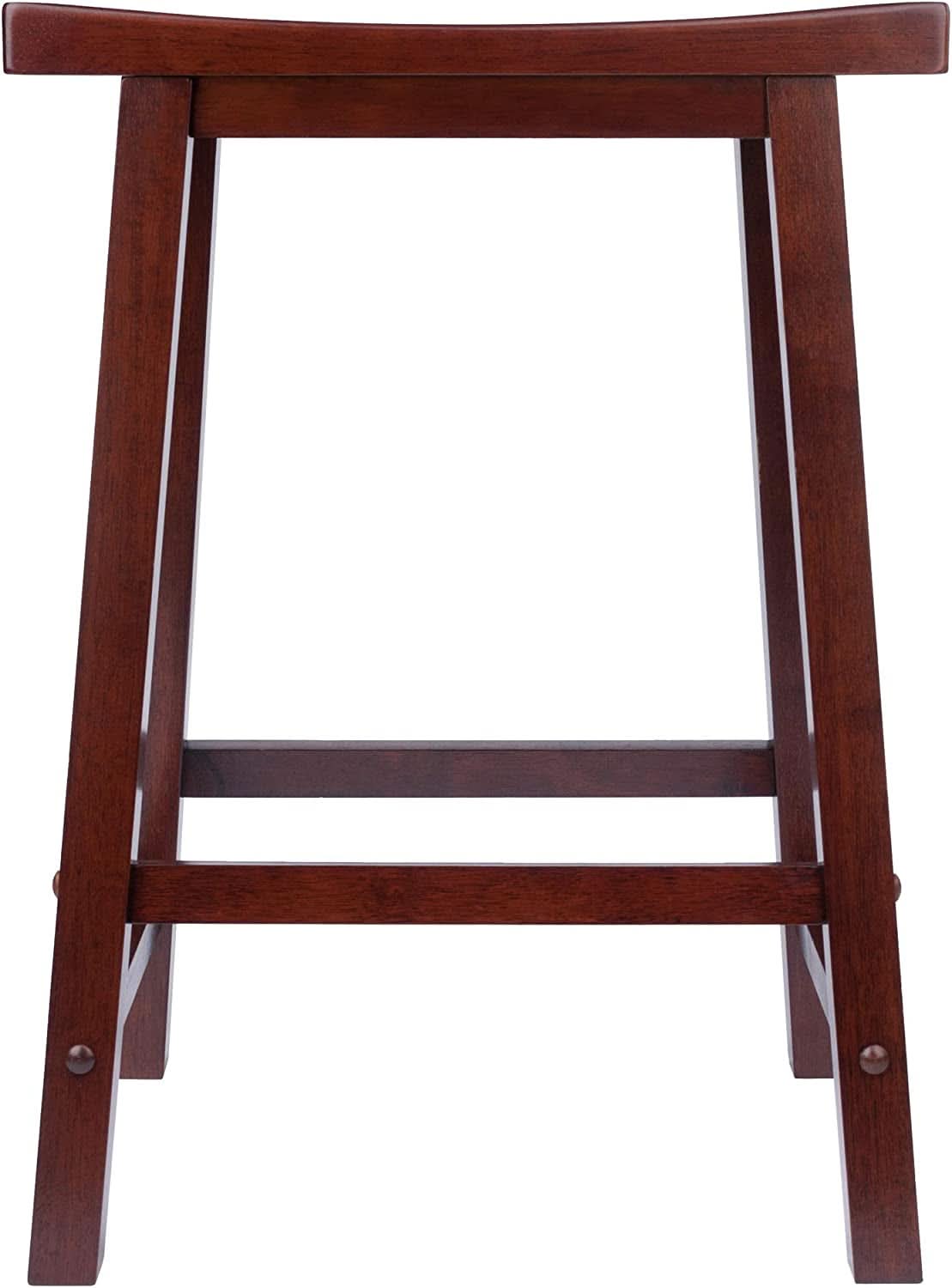 Satori 24 Inch Walnut Counter Stool For Modern Kitchen Bar