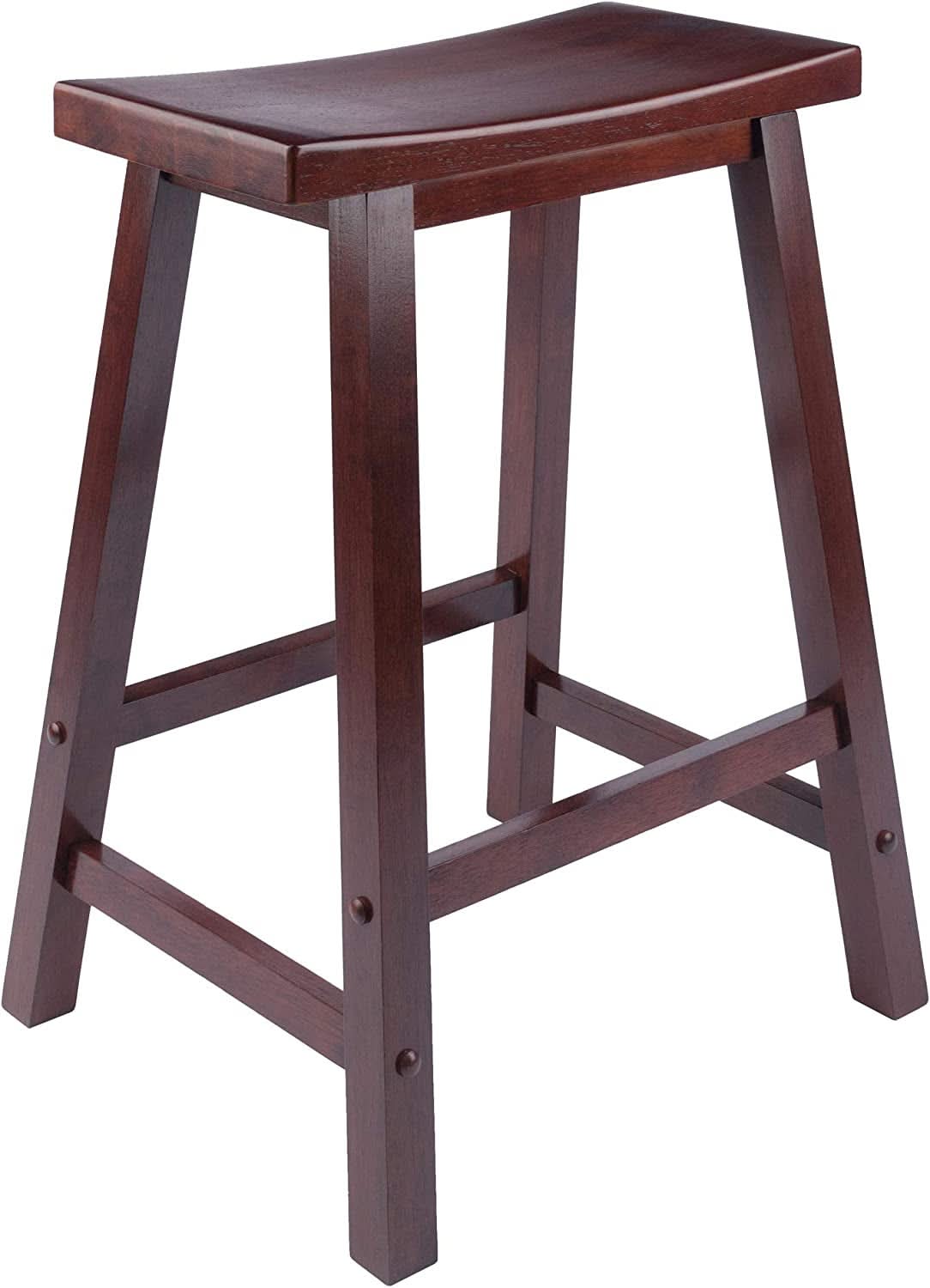Satori 24 Inch Walnut Counter Stool For Modern Kitchen Bar