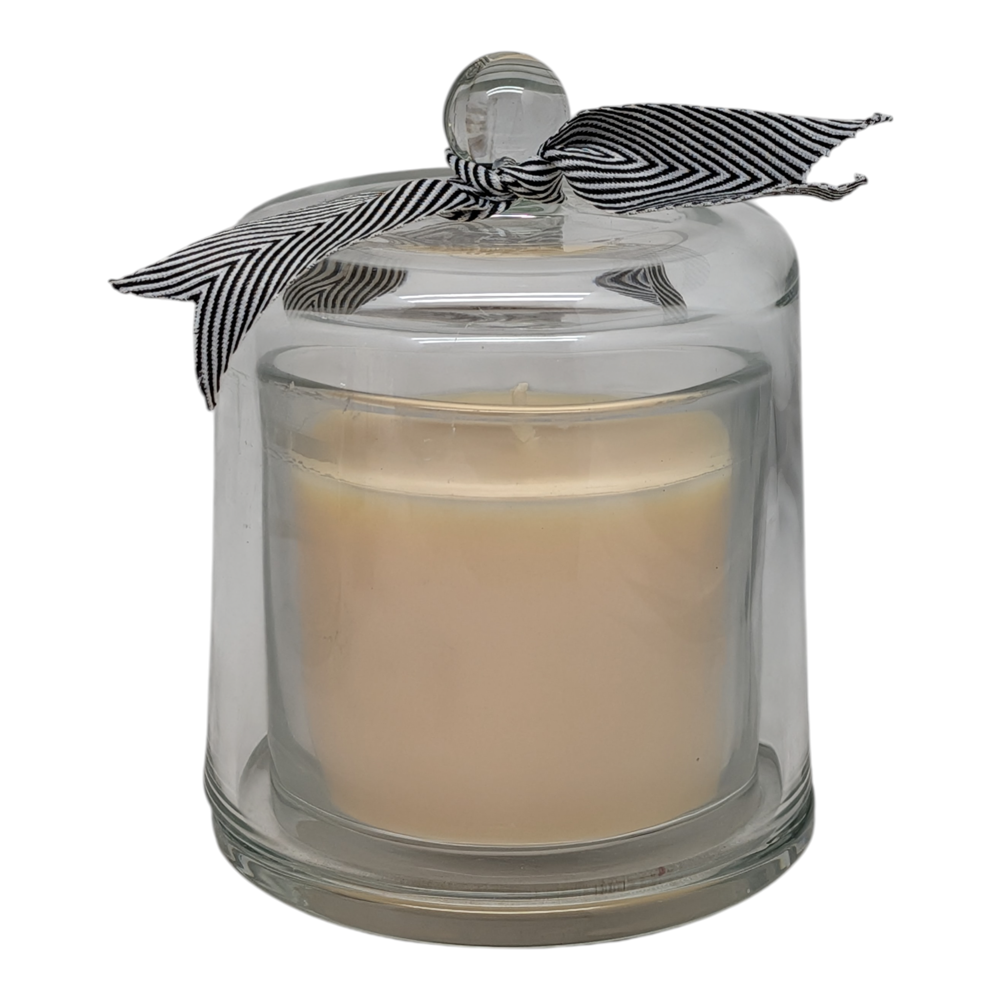 Scented Candle in a Glass Cloche - Sandalwood