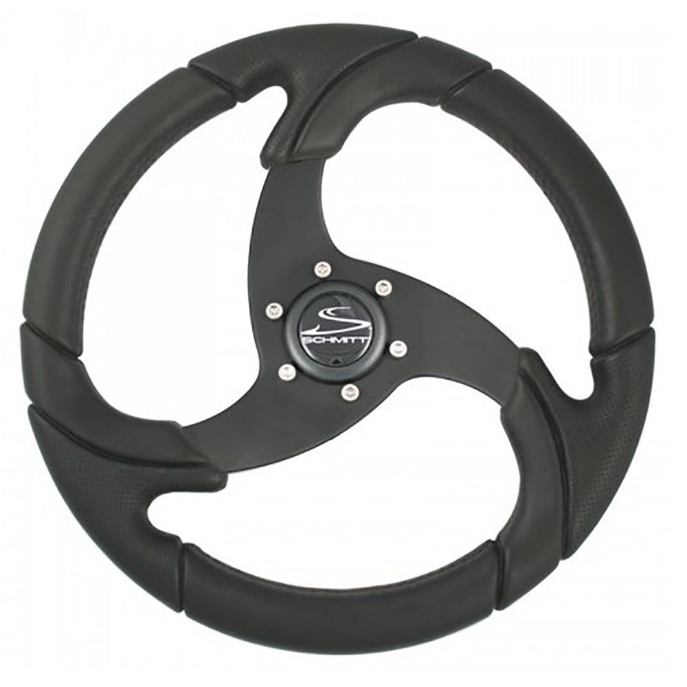 Schmitt Marine Folletto 14.2" Wheel - Black Polyurethane - 3/4" Tapered Shaft w/Black