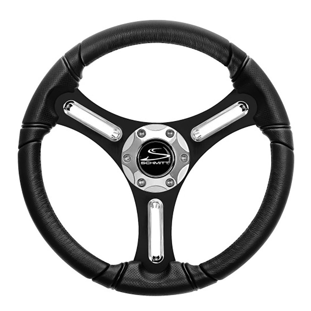 Schmitt Marine Torcello 14" Wheel - 03 Series - Polyurethane Wheel w/Chrome Spoke Inserts
