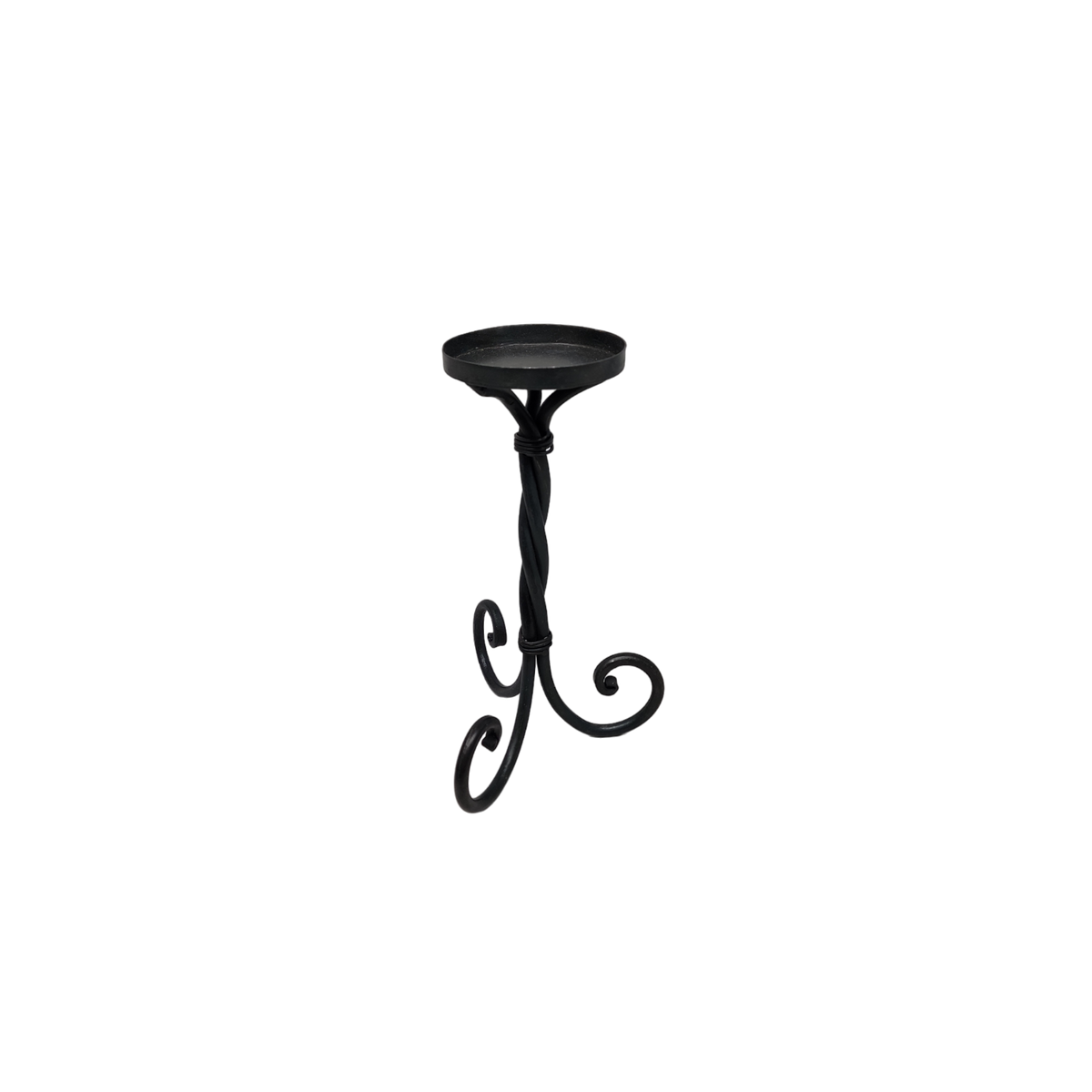 Scroll Pillar Candle Holders