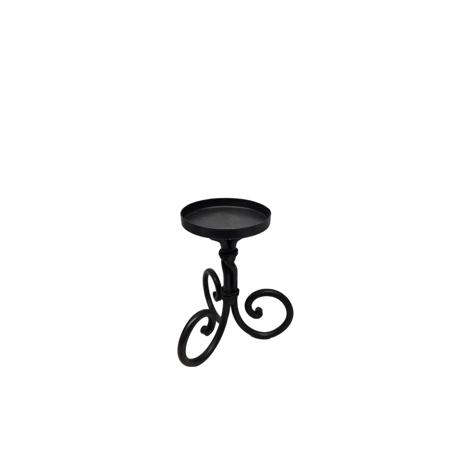 Scroll Pillar Candle Holders