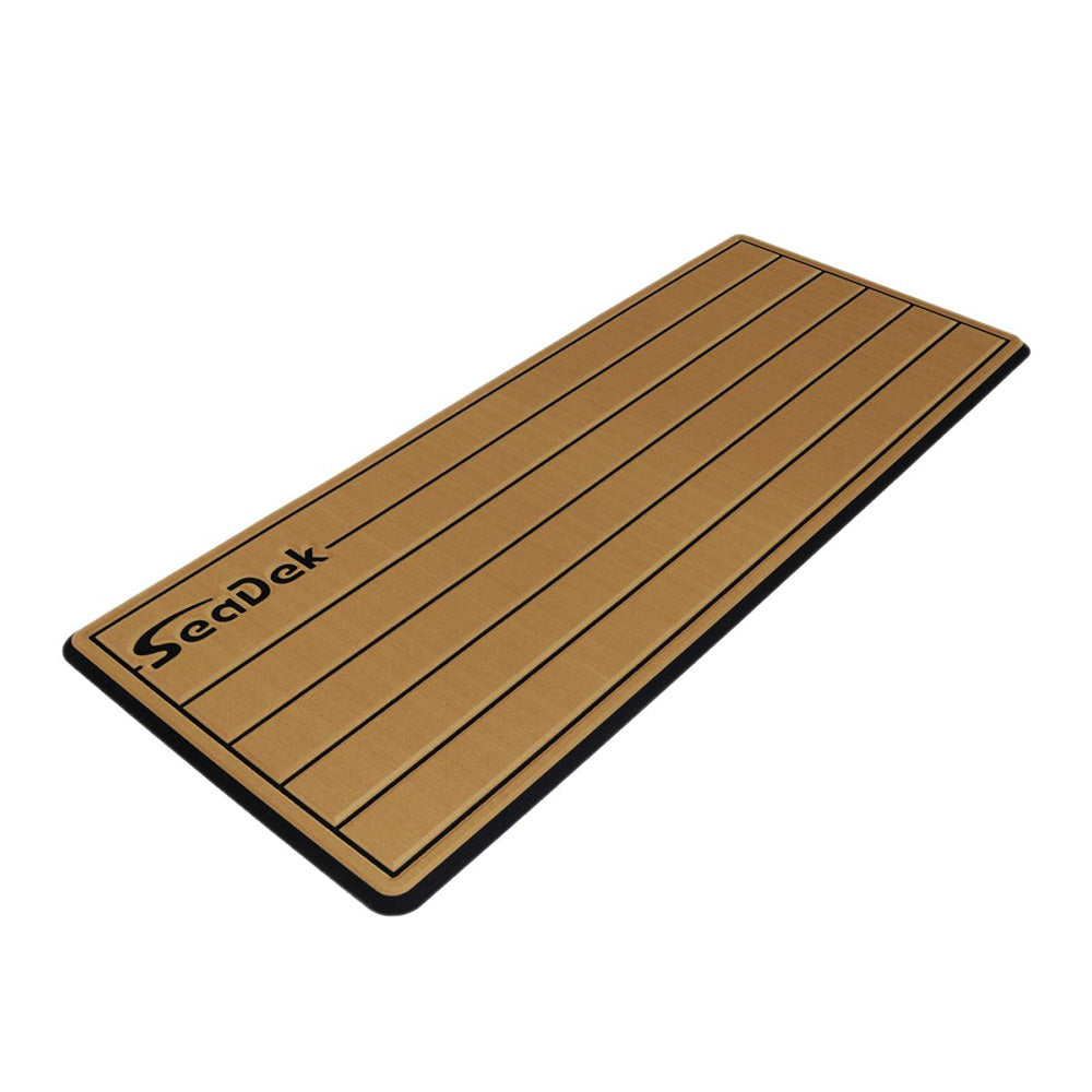 SeaDek 16&rdquo; x 39" 20mm Dual Density Large Teak Helm Pad w/SeaDek Logo - Brushed