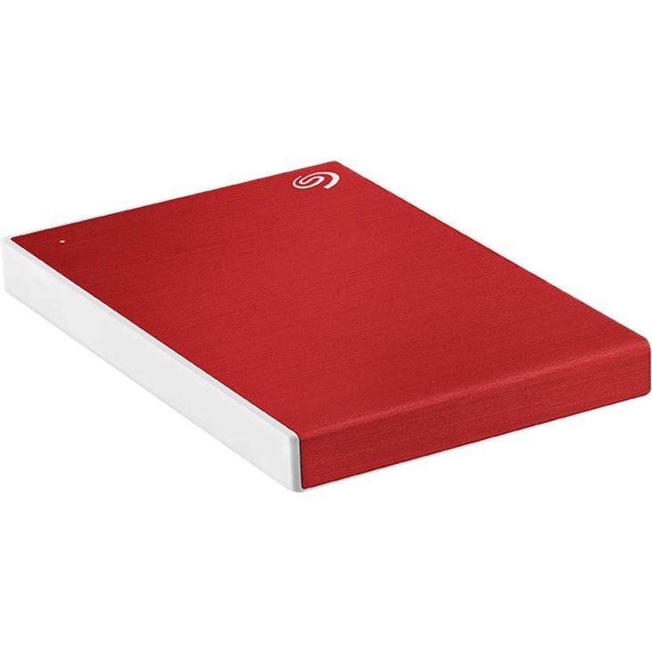 Seagate 1Tb Backup Plus Slim Portable External Hard Drive Usb 3.0 Sthn1000403 Red + 1Yr Mylio Create + 2Mo Adobe Cc Photography