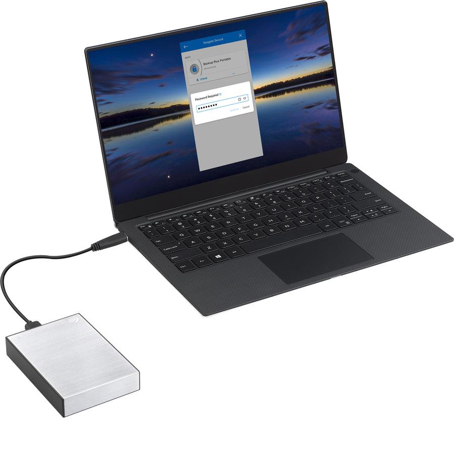 Seagate 2Tb Backup Plus Slim Portable External Hard Drive Usb 3.0 Sthn2000401 Silver + 1Yr Mylio Create + 2Mo Adobe Cc Photography