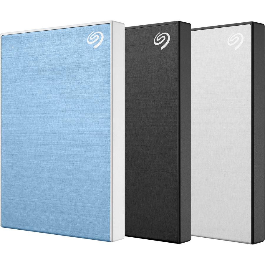 Seagate 2Tb Backup Plus Slim Portable External Hard Drive Usb 3.0 Sthn2000402 Light Blue + 1Yr Mylio Create + 2Mo Adobe Cc Photography