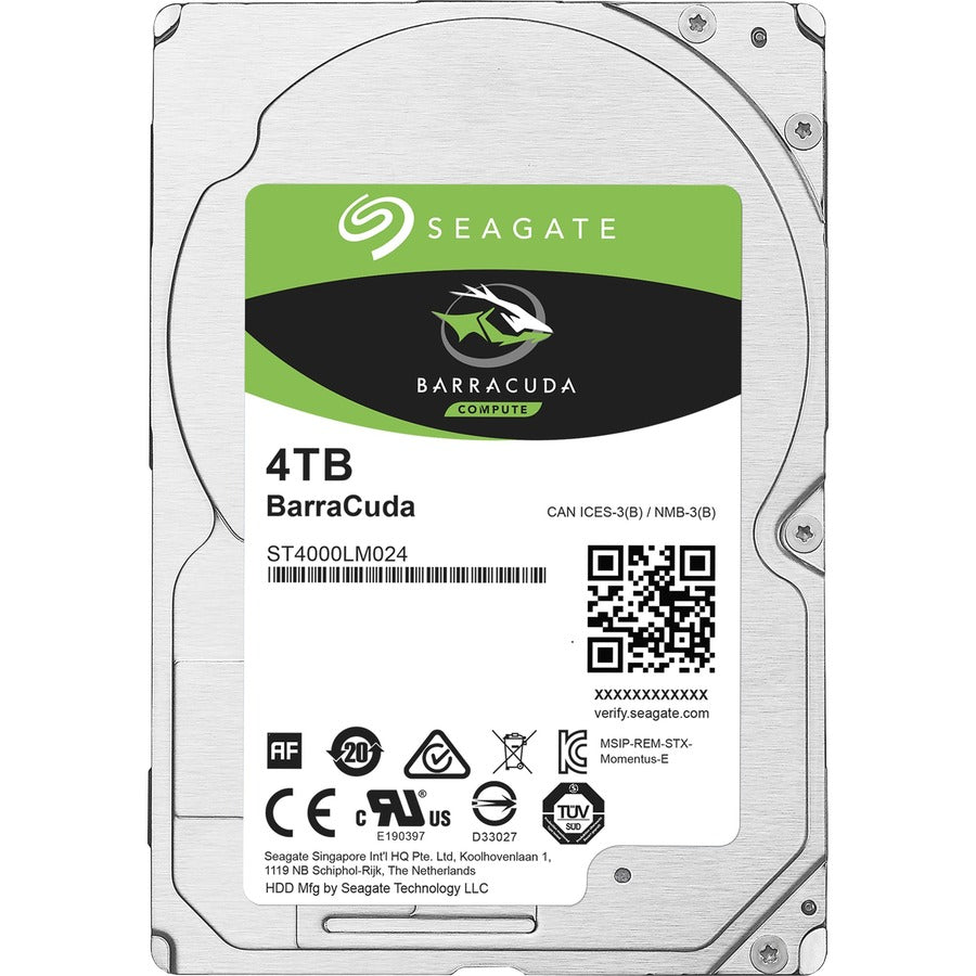 Seagate BarraCuda ST4000LM024 4 TB Hard Drive - 2.5 Internal - SATA (SATA/600)"
