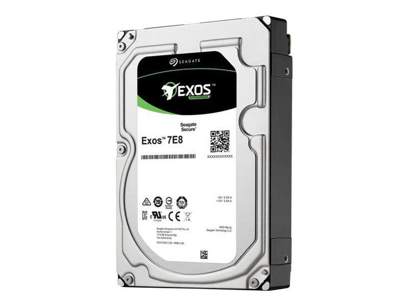 Seagate Exos 7E8 ST2000NM0105 - Hard drive - 2 TB - internal - 3.5 - SATA 6Gb/s - 7200 rpm - buffer: 128 MB"