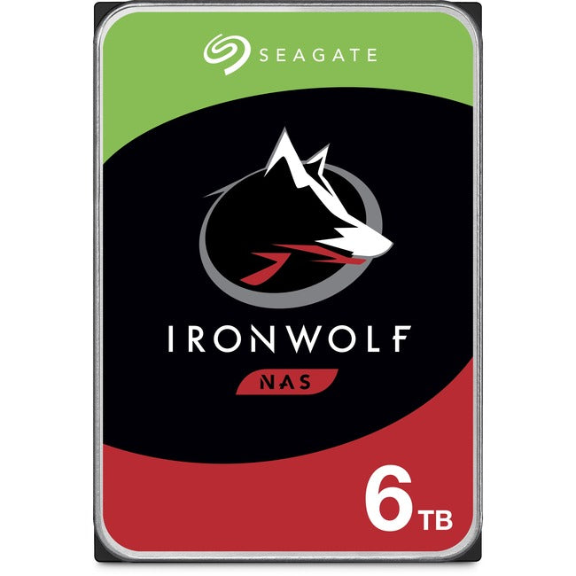 Seagate-IMSourcing IronWolf ST6000VN001 6 TB Hard Drive - 3.5 Internal - SATA (SATA/600) - Conventional Magnetic Recording (CMR) Method"