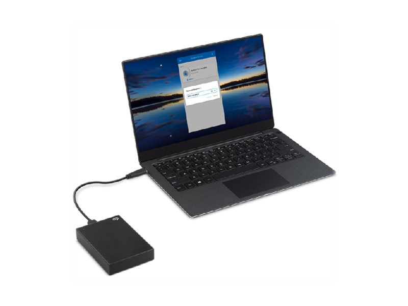 Seagate One Touch STKY1000400 - Hard drive - 1 TB - external (portable) - USB 3.0 - black - with Seagate Rescue Data