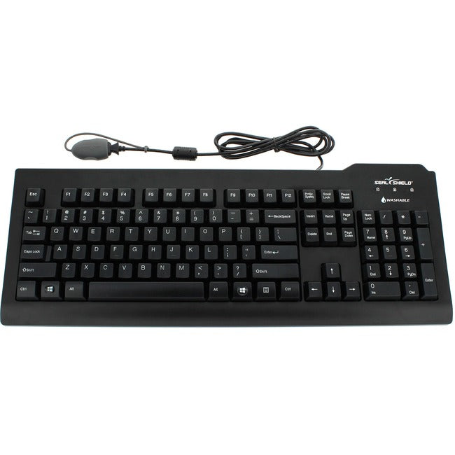 Seal Shield Silver Seal Glow Waterproof Keyboard Long Cable SSKSV207GL