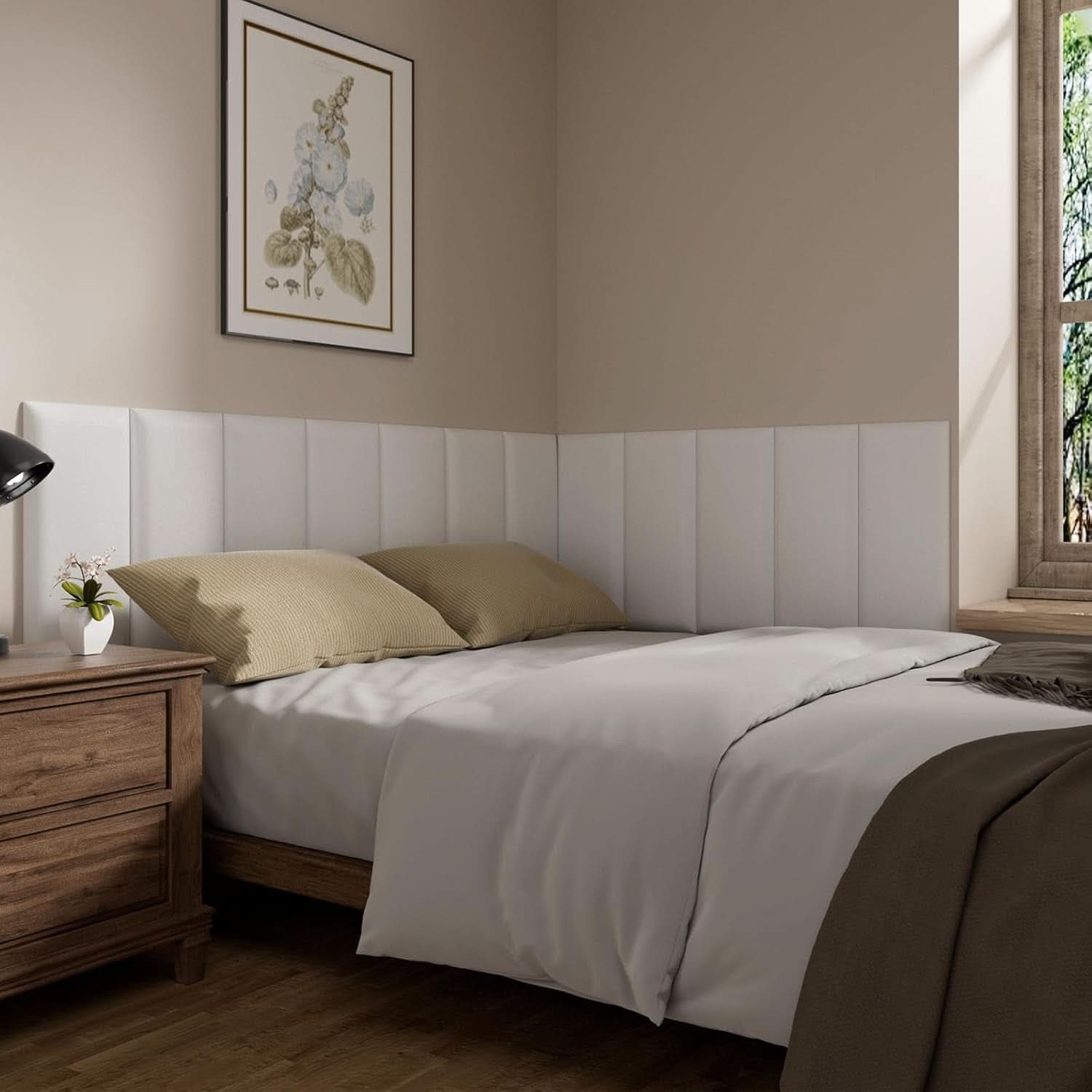 Self-Adhesive 3D Upholstered Wall Panels for Bedrooms