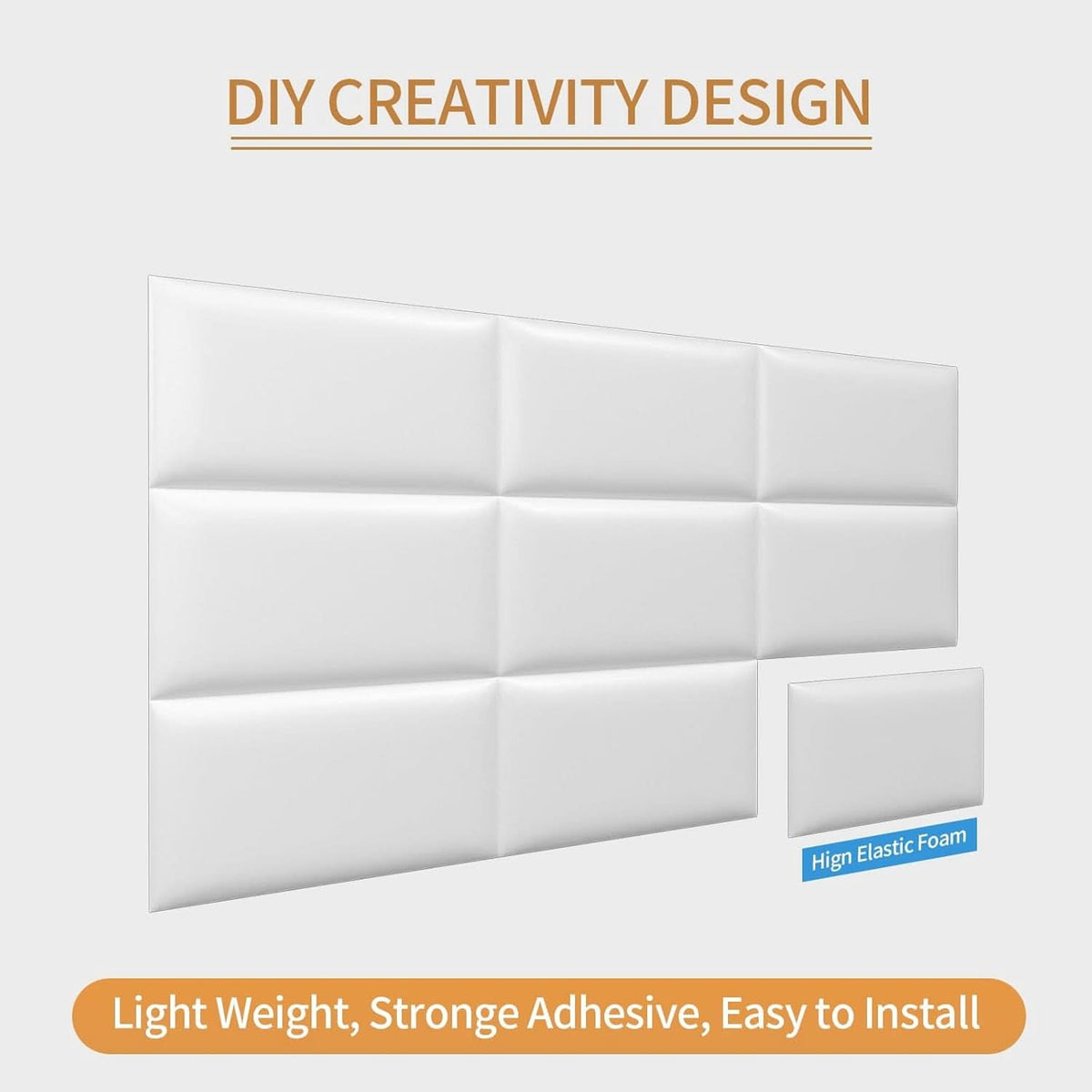 Self-Adhesive 3D Upholstered Wall Panels for Bedrooms