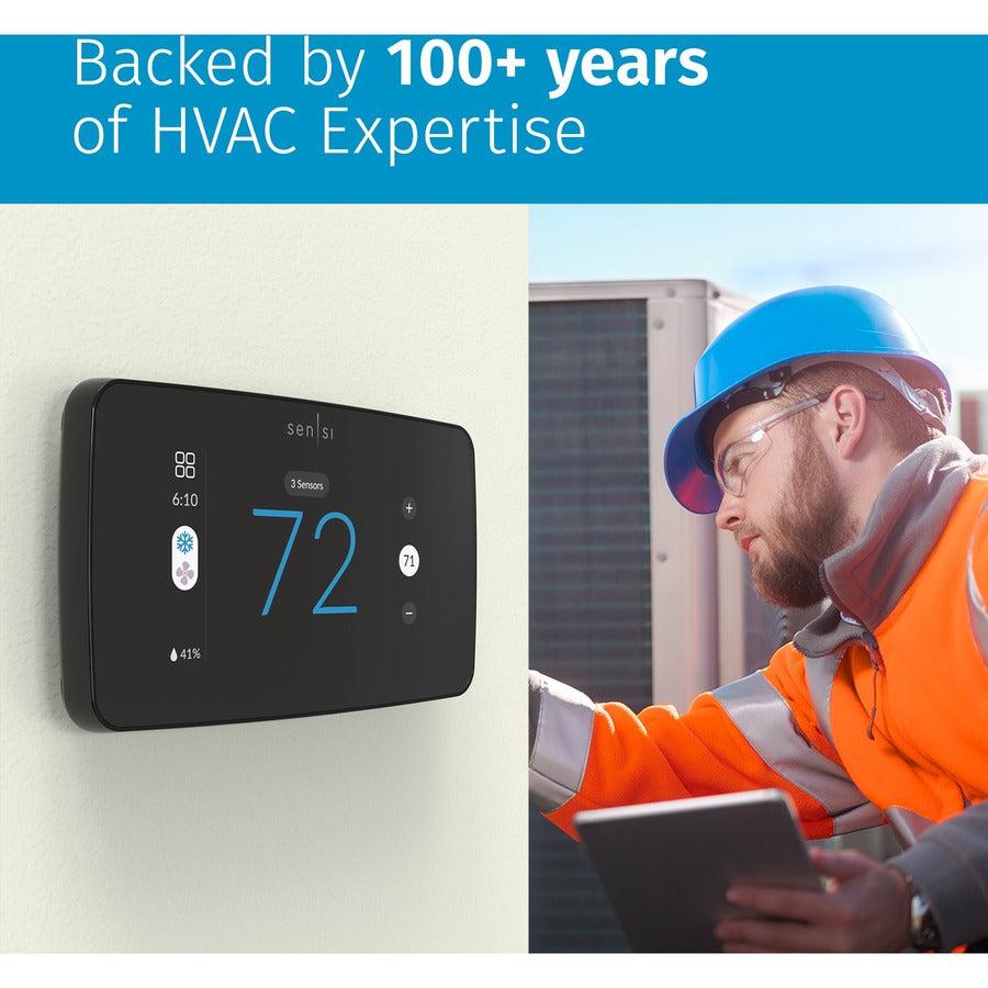 Sensi Touch 2 Smart Programmable Wi-Fi Thermostat, Utility Version, C-Wire Required