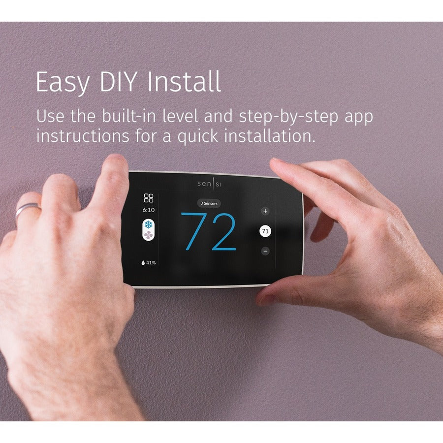 Sensi Touch 2 Smart Programmable Wi-Fi Thermostat, Utility Version, C-Wire Required