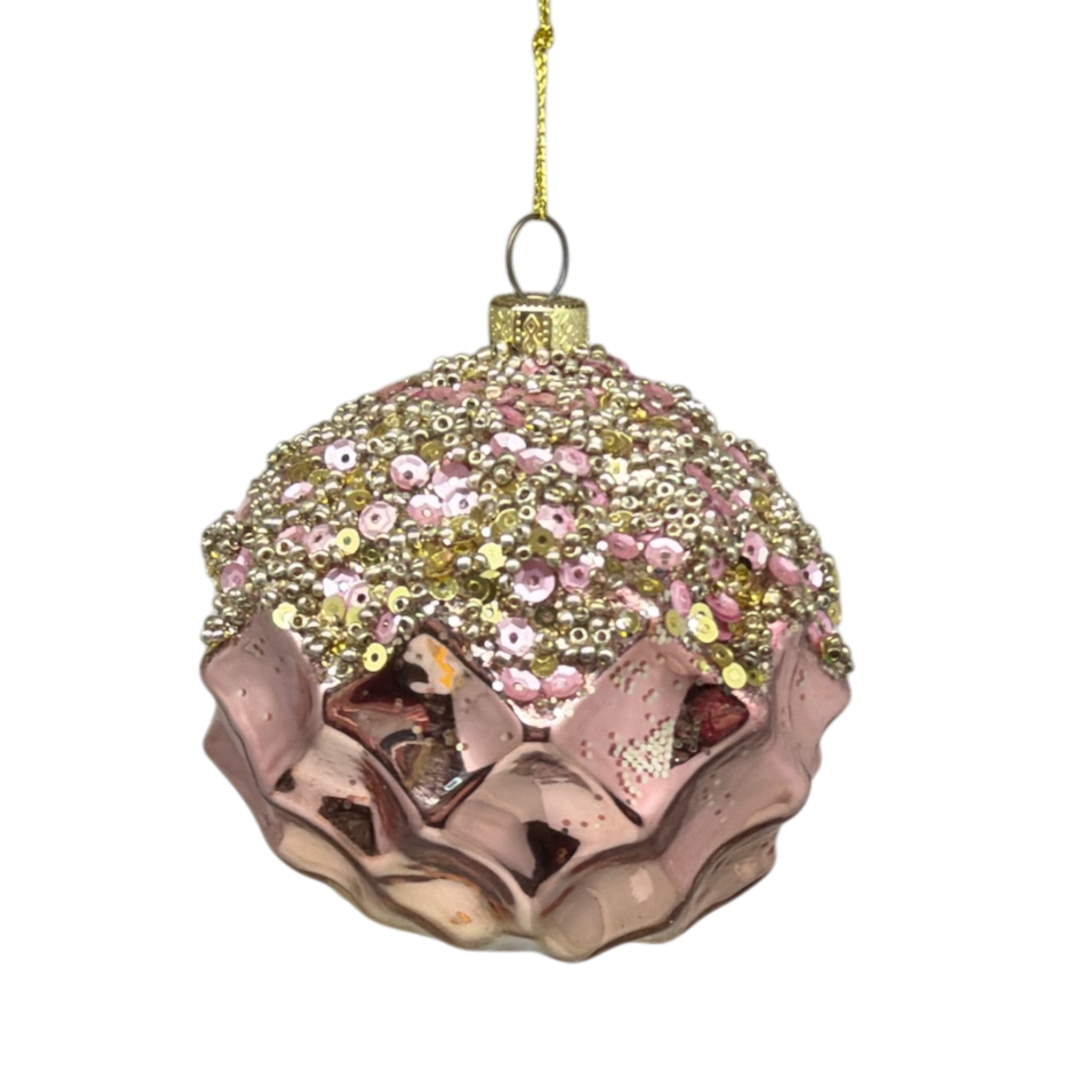 Sequin Shatterproof Ball Ornament