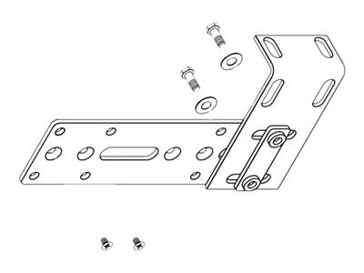 Server Technology - PDU mounting brackets - black - 0U KIT-MBVPT-1B