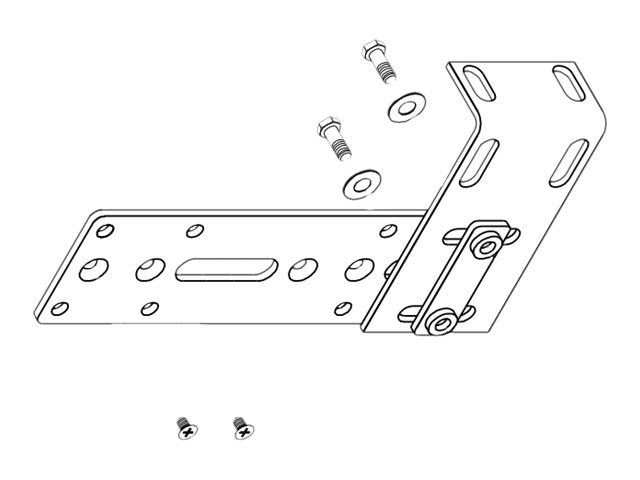 Server Technology - PDU mounting brackets - black - 0U KIT-MBVPT-1B