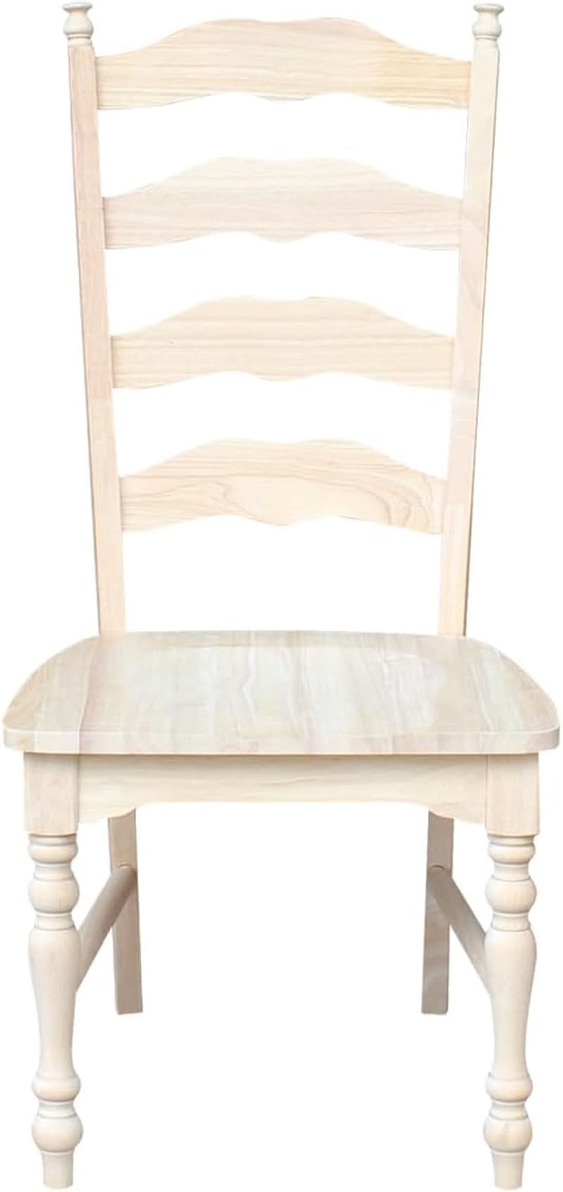 Set Of 2 Maine Ladderback Dining Chairs Unfinished Parawood