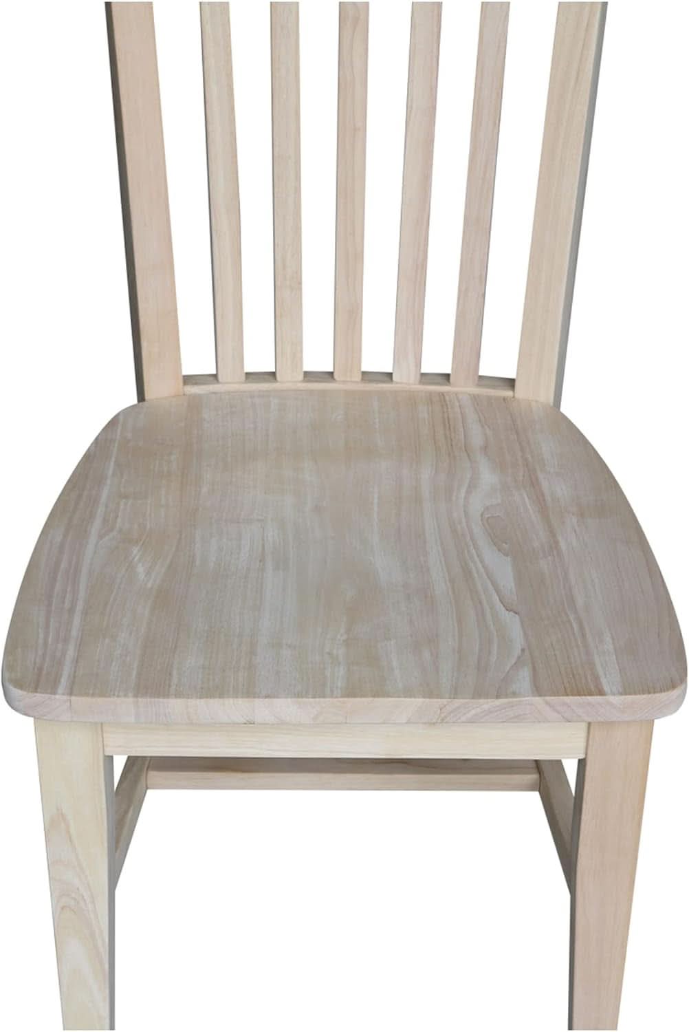 Set Of 2 Tall Mission Dining Chairs Unfinished Parawood