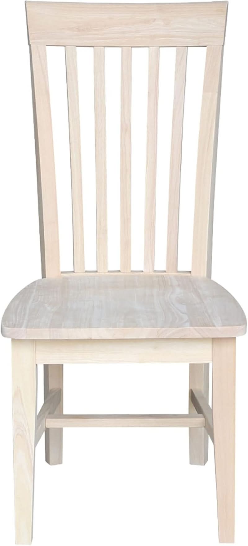 Set Of 2 Tall Mission Dining Chairs Unfinished Parawood
