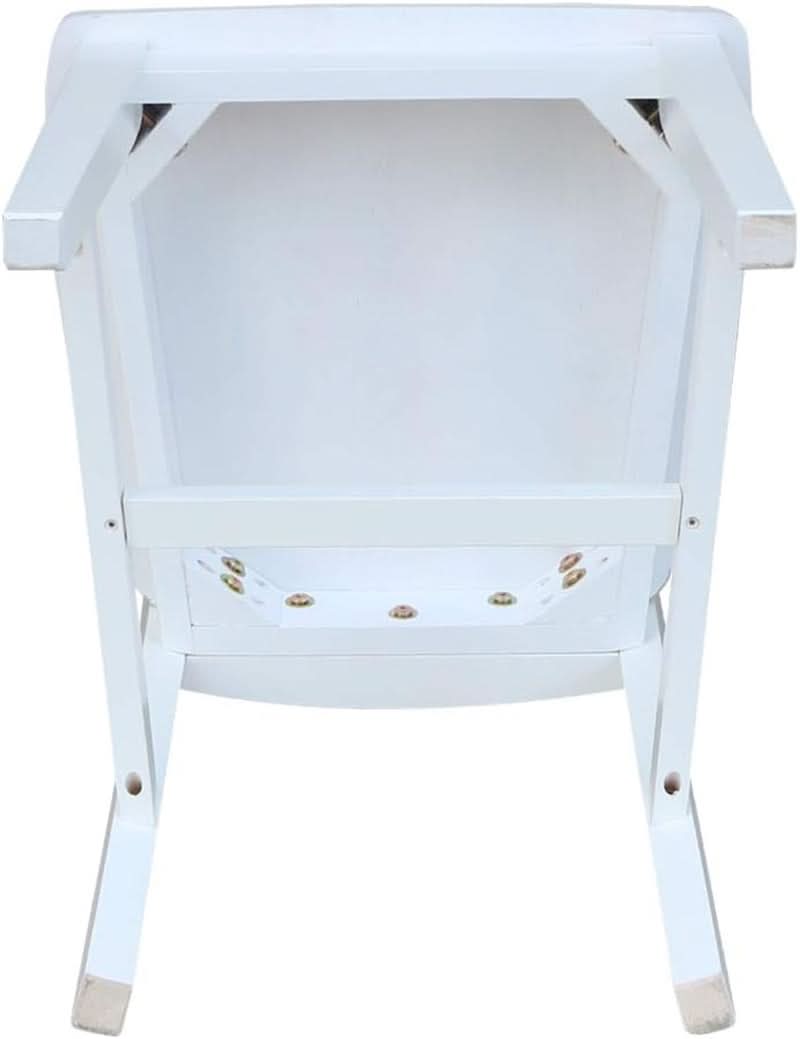 Set of Two White San Remo Splatback Dining Chairs