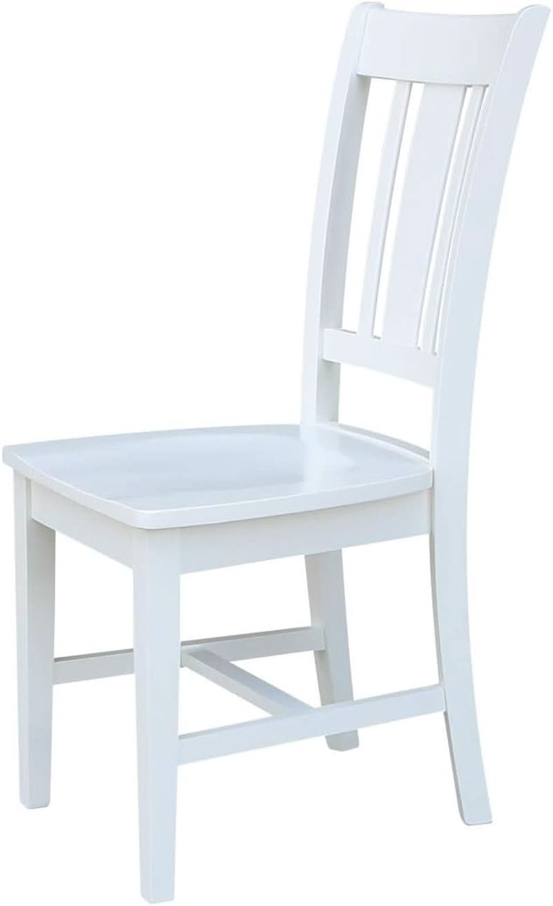 Set of Two White San Remo Splatback Dining Chairs
