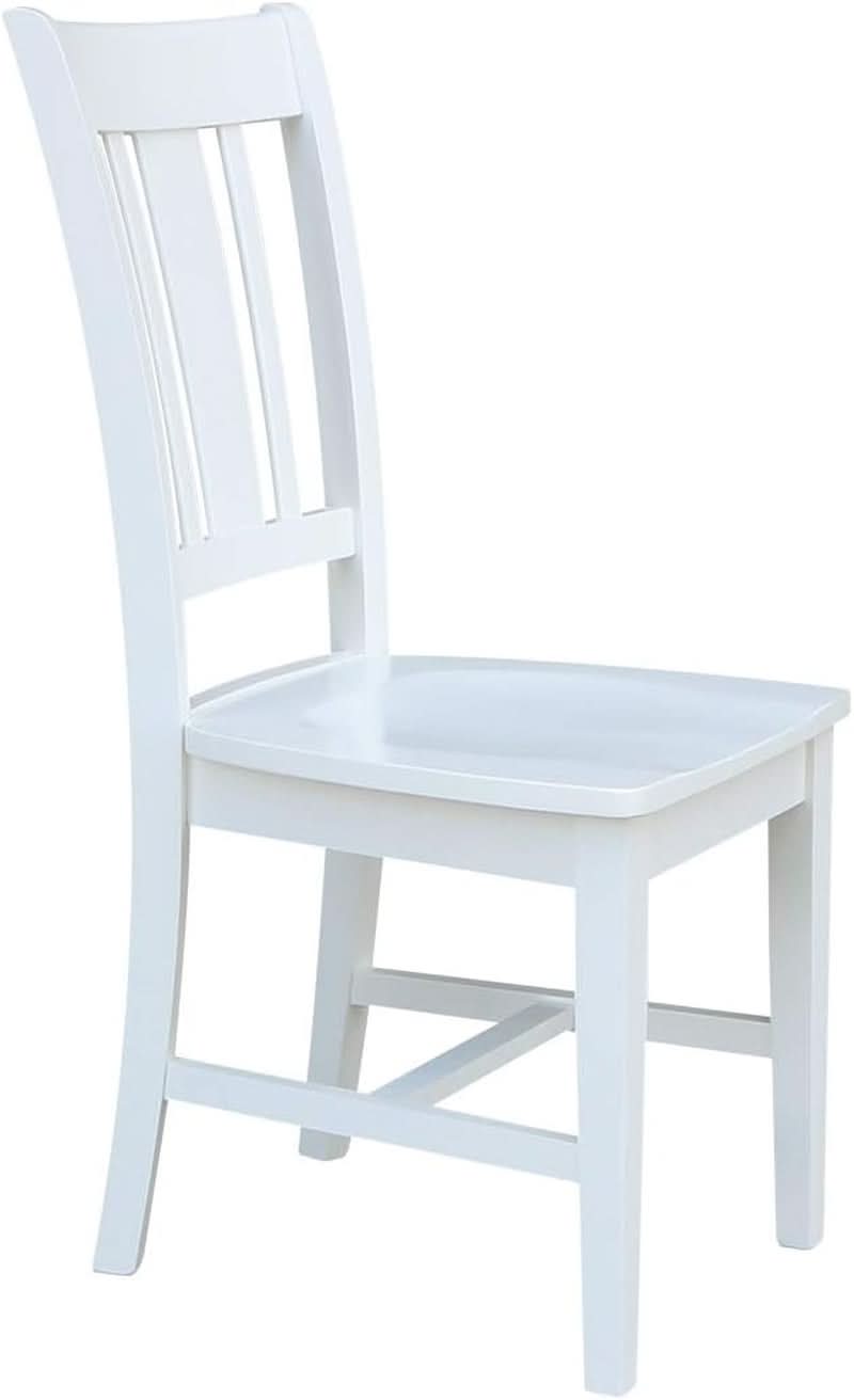 Set of Two White San Remo Splatback Dining Chairs