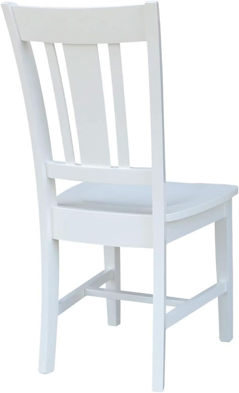 Set of Two White San Remo Splatback Dining Chairs