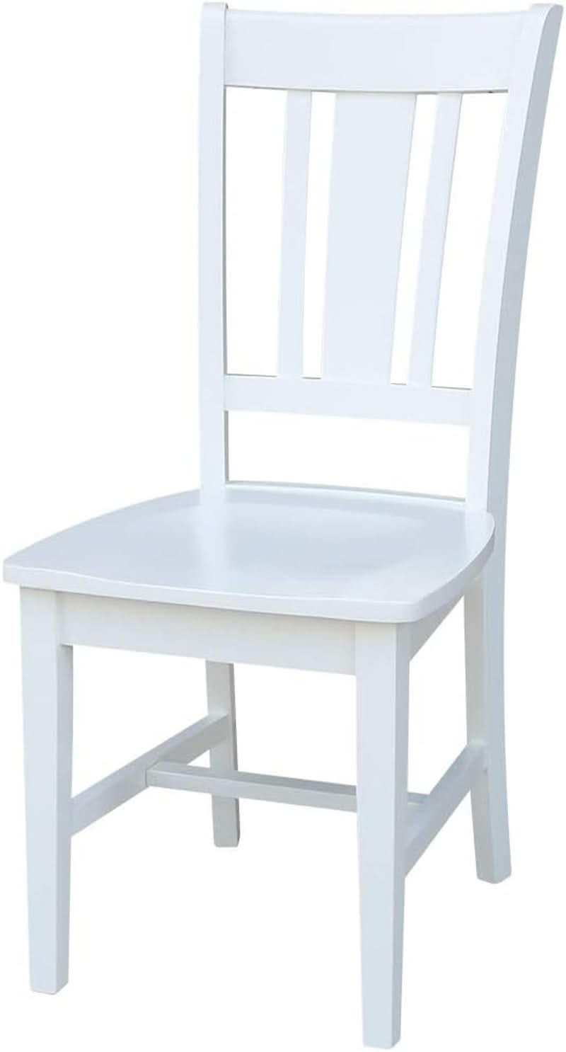 Set of Two White San Remo Splatback Dining Chairs