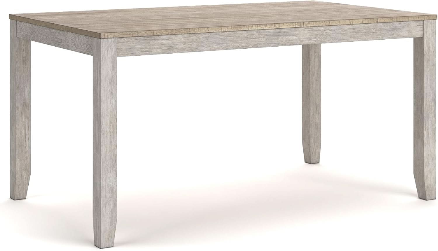 Seven Piece Weathered Whitewash Dining Set Collection