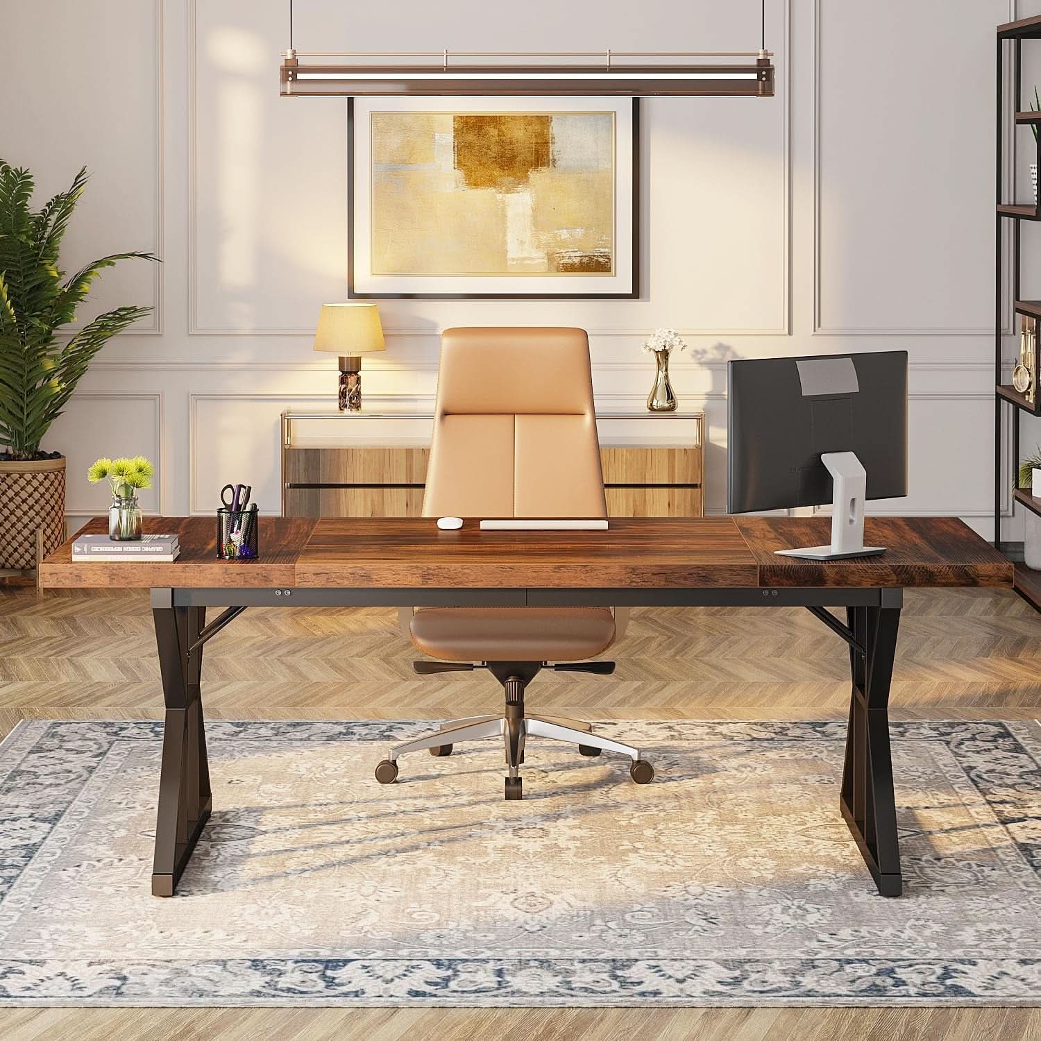 Seventy Inch Executive Desk For Office Workstation