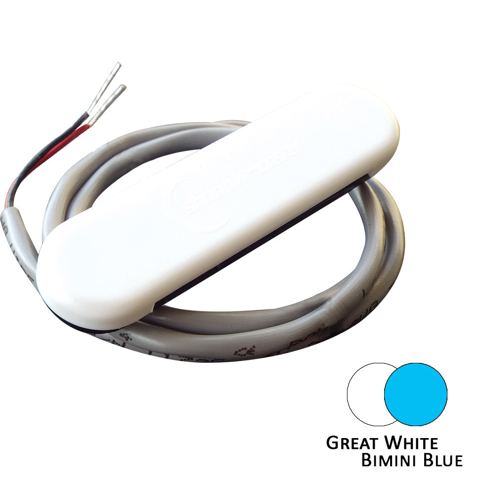 Shadow-Caster Dual Color Courtesy Light w/2' Lead Wire - White Abs Cover - Great