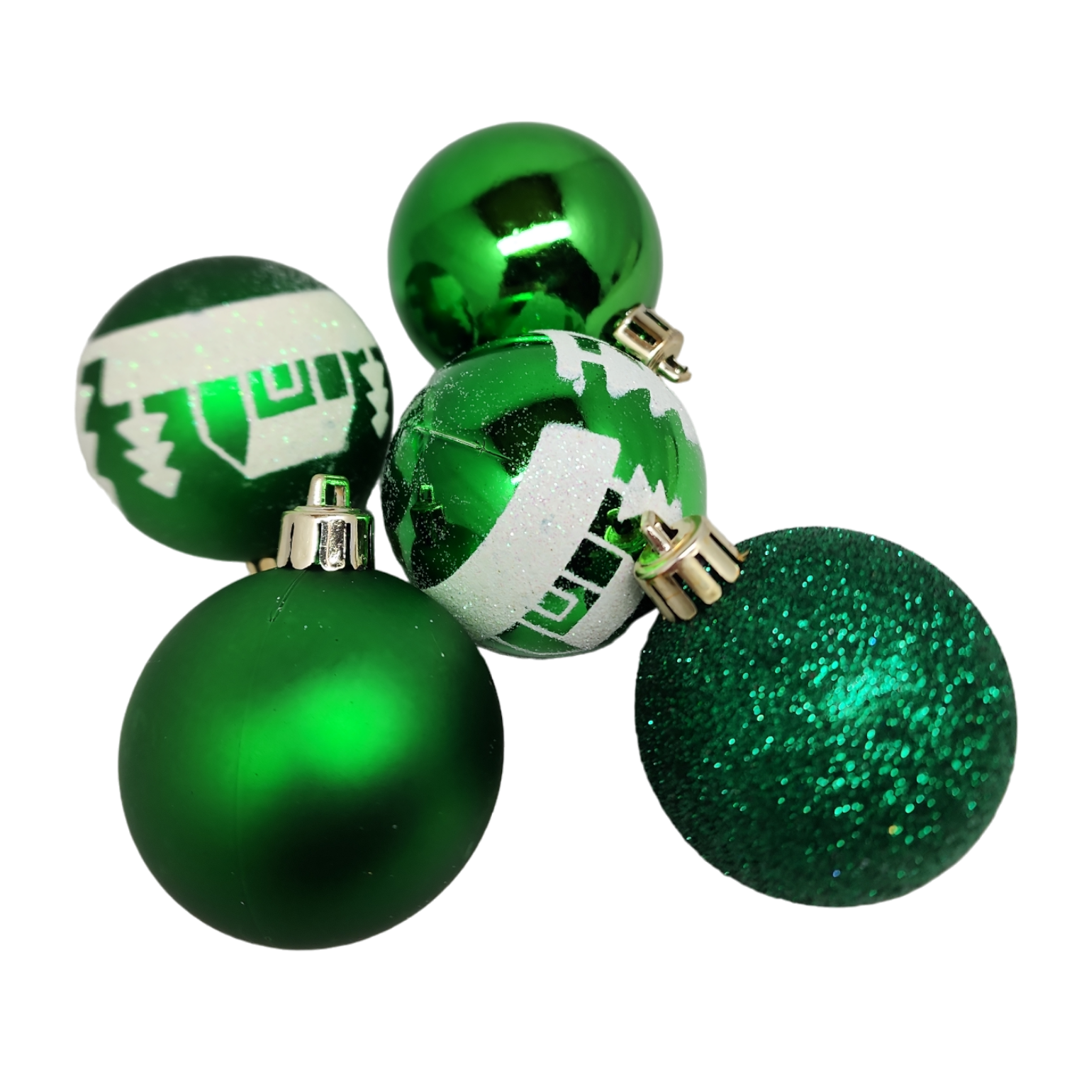 Shatterproof Decorated Ball Ornament Set -