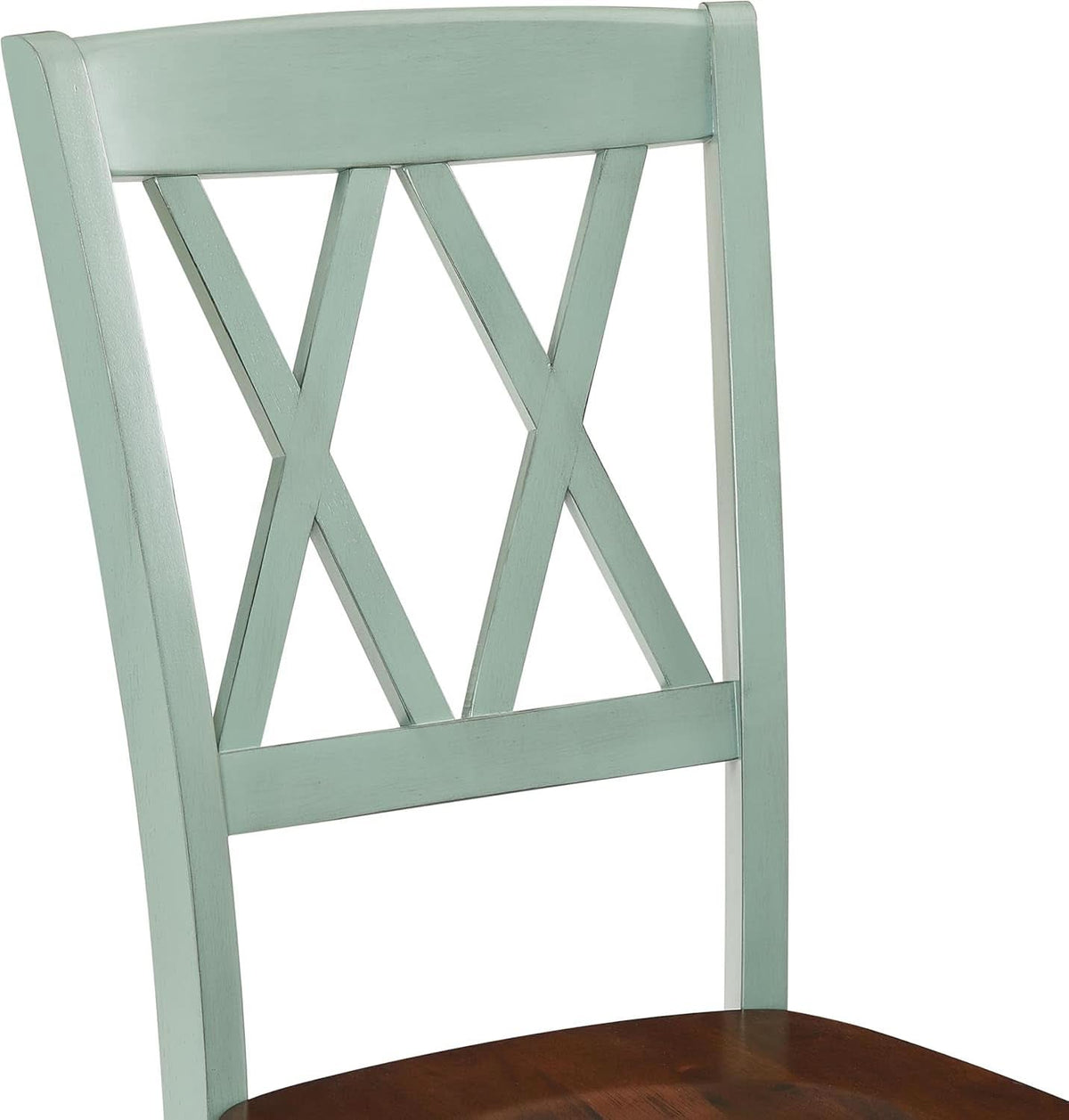 Shelby Distressed Teal XBack Dining Room Chairs Set of 4