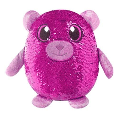 Shimmeez 14" Benji Bear Plush with Sparkling Flip Sequins for Kids