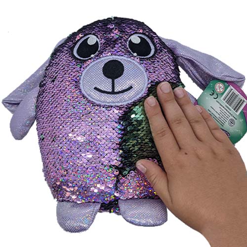 Shimmeez 8" Sparkly Plush Toy for Kids – Flip Sequin Fun