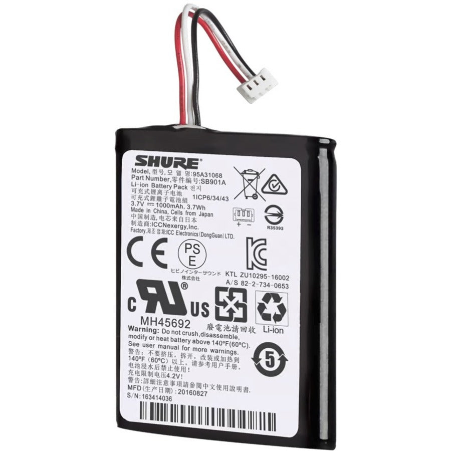 Shure Rechargeable Lithium-Ion Battery SB901A