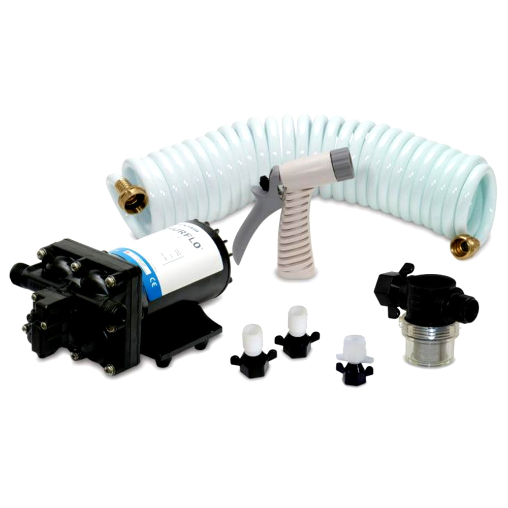 Shurflo by Pentair BLASTER&trade;II Washdown Kit - 12VDC, 3.5GPM w/25' Hose, Nozzle,