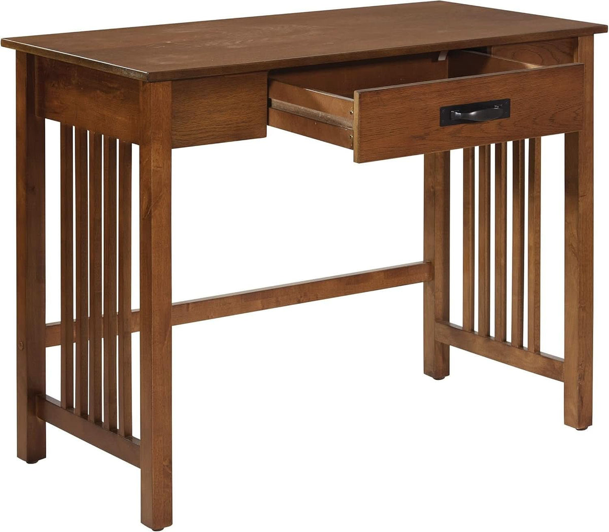 Sierra Mission Writing Desk with Pull-Out Storage Drawer