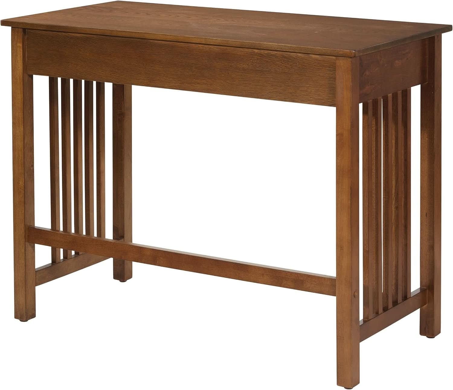 Sierra Mission Writing Desk with Pull-Out Storage Drawer