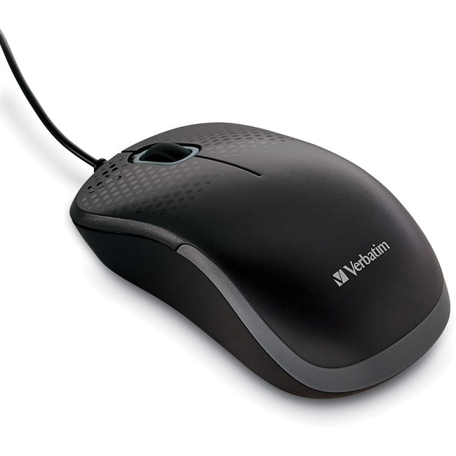 Silent Corded Optical Mouse - Black